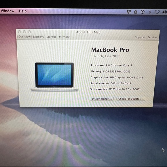 MacBook Pro 13-inch Late 2011 Laptop - Picture 8 of 9